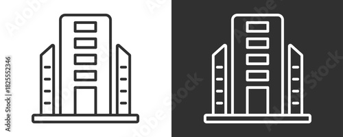 Enterprise Icon Set Vector Collection Isolated In Black And White