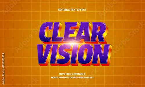 clear vision happy 2026 new year editable text effect