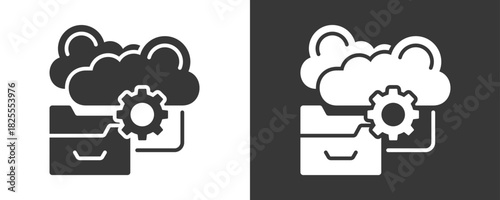 Data Migration Icon Set Multiple Style Collection