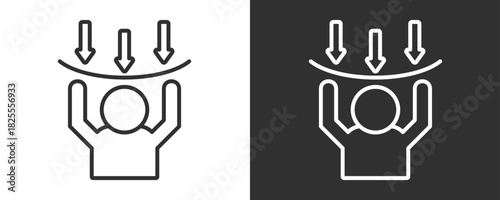 Resilience Icon Set Vector Collection Isolated In Black And White