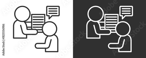 Communication Icon Set Vector Collection Isolated In Black And White