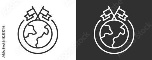 Cultural Competence Icon Set Vector Collection Isolated In Black And White