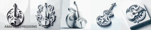 vector image of musical instrument white background