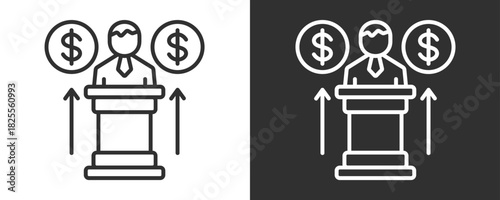 Leader Icon Set Vector Collection Isolated In Black And White