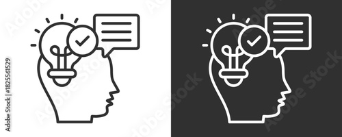 Communication Skills Icon Set Vector Collection Isolated In Black And White