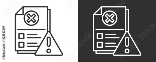 Incident Report Icon Set Vector Collection Isolated In Black And White