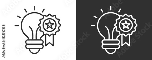 Innovation Icon Set Vector Collection Isolated In Black And White