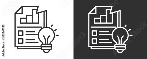 Solution Icon Set Vector Collection Isolated In Black And White