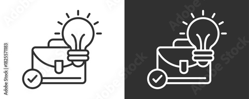 Insights Icon Set Vector Collection Isolated In Black And White