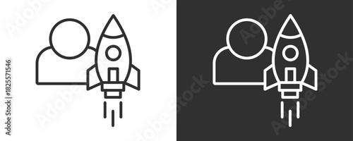 Entrepreneurship Icon Set Vector Collection Isolated In Black And White