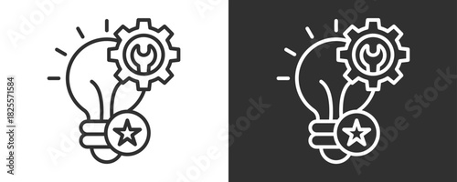 Skills Icon Set Vector Collection Isolated In Black And White