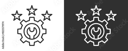 Skill Icon Set Vector Collection Isolated In Black And White