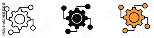 Function icon vector. settings, configuration, and data processing symbol. vector illustration.