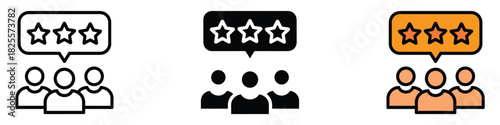 Review icon vector. customer feedback symbol. vector illustration.
