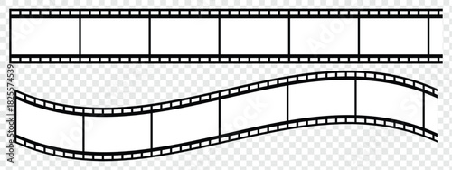 film strip icon Grunge 35mm film strip vector with  frames, perfect for vintage cinema photography and movie reel illustration. seamless vintage filmstrip roll frame. Video or movie filmstrip.