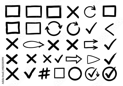 Icônes et Formes Dessinées