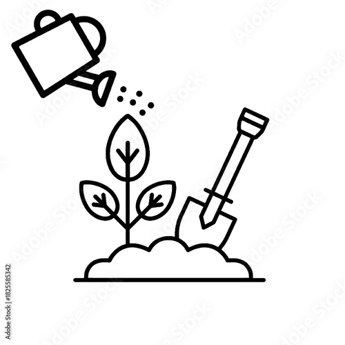 Plants that grow in the soil. Plants that are watered and hoed to maintain fertility.