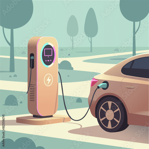 station electric car charging