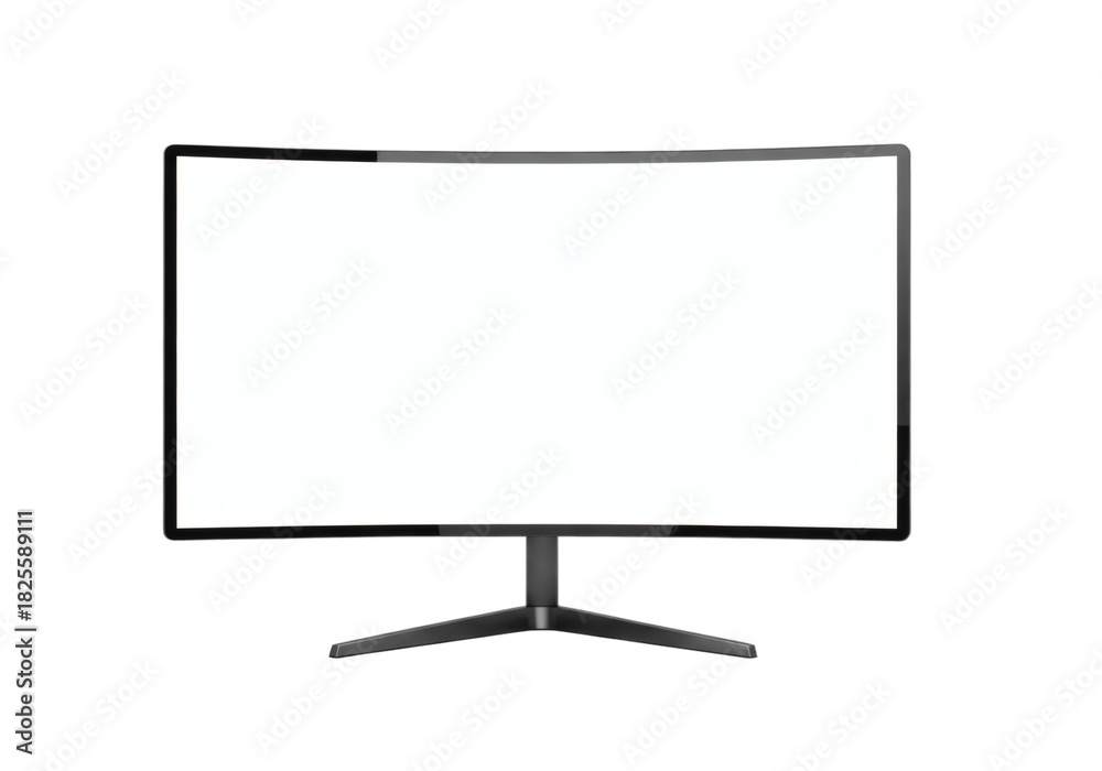 Naklejka premium Écran Incurvé Ultra-Large pour Expérience Visuelle Immersive 