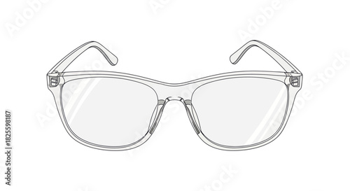 Transparent Eyeglasses with Clear Frames Modern Design.