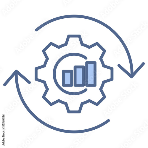 Optimization Blue Icon