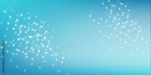 Scientific raster illustration of molecular structures. Molecule DNA research as concept. Chemistry pattern, illustration