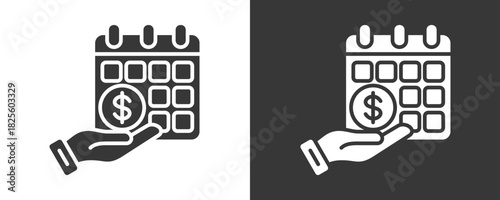 Remuneration Icon Set Vector Collection Isolated In Black And White