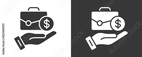 Wage Icon Set Vector Collection Isolated In Black And White