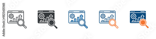Seo Icon Set Multiple Style Collection 