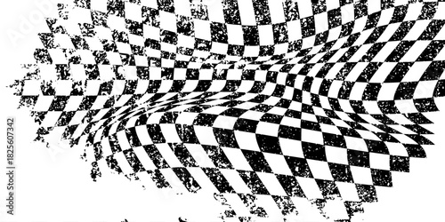 abstract checkerboard pattern Seamless motion wave background