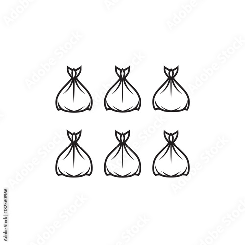 Bean Bags line art modern soft lounge inspiration