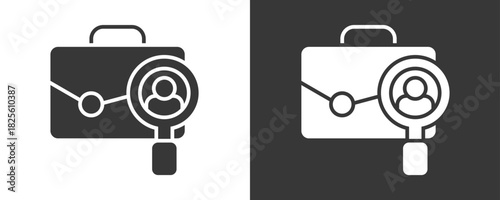 Hiring Icon Set Vector Collection Isolated In Black And White