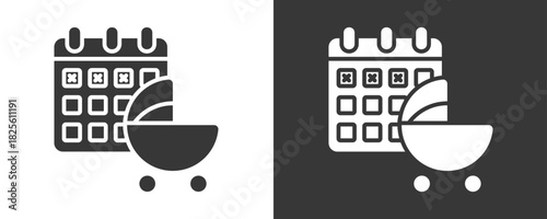 Leave Icon Set Vector Collection Isolated In Black And White