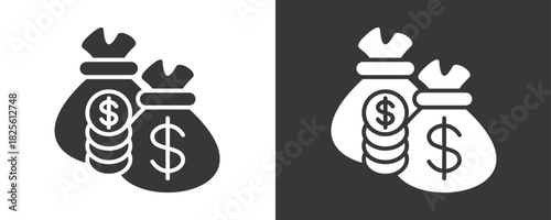Bonus Icon Set Vector Collection Isolated In Black And White