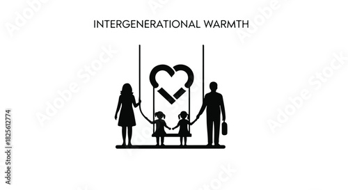 Loving family embraces, creating a heartwarming symbol of connection and unity.