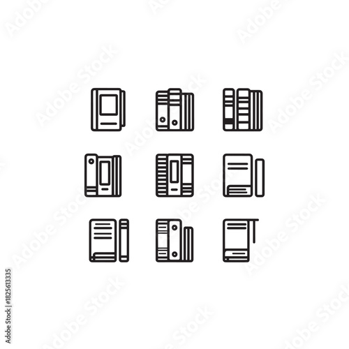 Business Book line art innovative approaches to management
