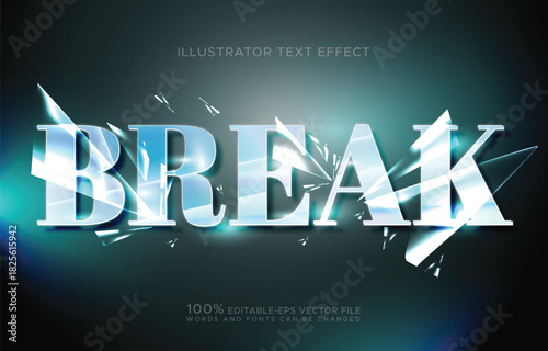 breaking glass effect	
