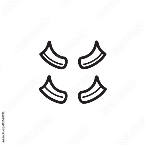 Cervical Collar line art health protection tool