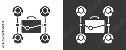 Employee Icon Set Vector Collection Isolated In Black And White