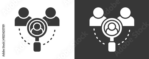 Recruitment Icon Set Vector Collection Isolated In Black And White