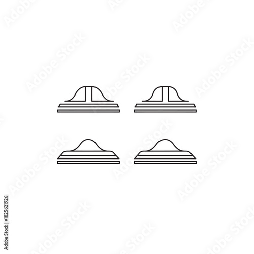 Court Squeegee line art designed for efficient cleaning
