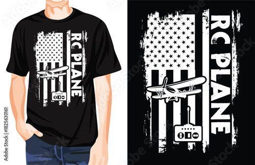 RC plane t-shirt design