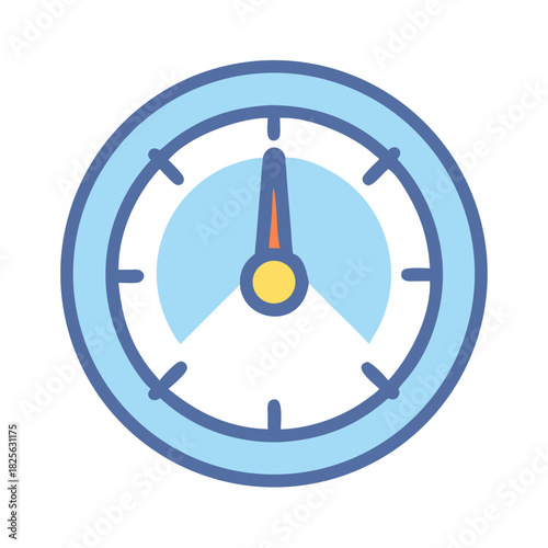 Free Download Blue dashboard gauge showing status or progress indicator symbol - GFXLoad