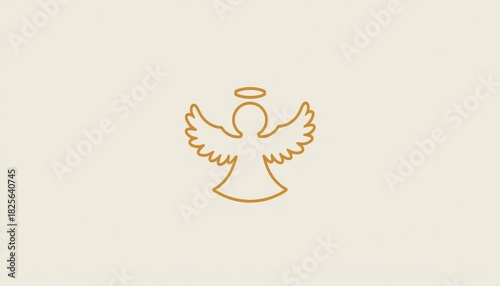 Angel with wings drawing artistic rendering of an ethereal figure featuring prominent feathered wings symbolic of divinity