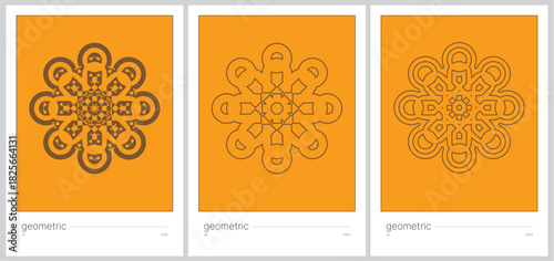 Geometric Mandala Art Set – Modern Abstract Line Patterns