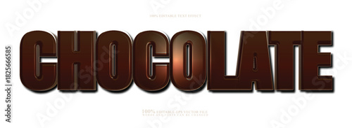 chocolate text effect