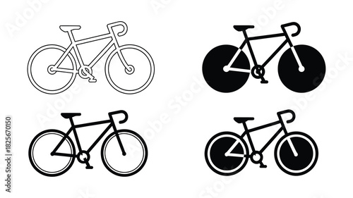 Bicycle icon. Cycle icon vector. Bicycle icon bike vector symbol, Modern and editable bicycle icon.