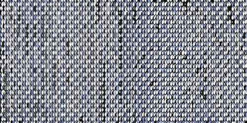 Abstract background of dense silver and white oval shapes