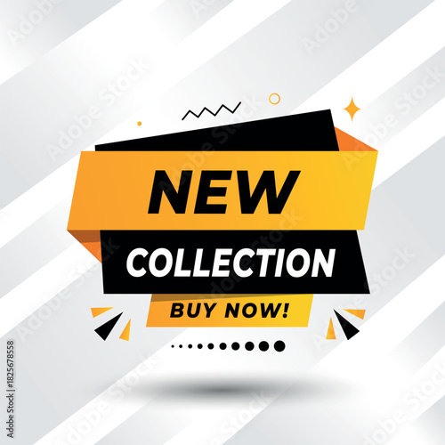 Modern Geometric 'New Collection' Promotional Banner