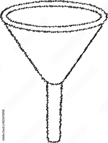 Plastic kitchen funnel